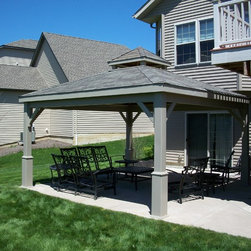 14' Clay Vinyl Pavilion - Gazebos