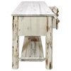 Montana Woodworks Wood Console Table with 3 Drawers in Natural