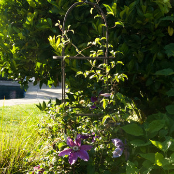 Garden Obelisk with Flowering Vines