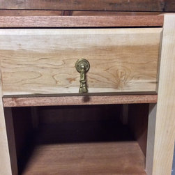 Custom Walnut and Maple Night Stand - Nightstands And Bedside Tables