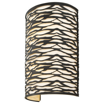 Kato Two Light Wall Sconce, Carbon Black