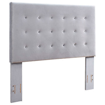 Reston Square Upholstered King/Cal King Headboard Shale Microfiber