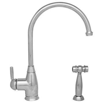 Queenhaus Single Lever Faucet with a Spout, Solid Single Lever Handle Spray