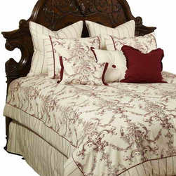 AICO Furniture - Hidden Glen Bedding Ensemble Set - hidgln-nat - Bedroom Products