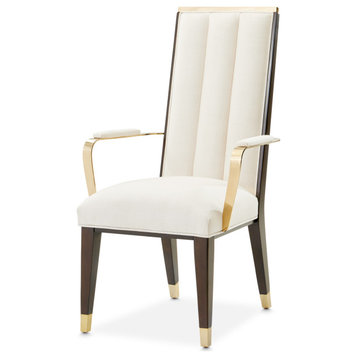 Belmont Place Dining Arm Chair, Set of 2 Cream/Espresso