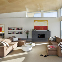 fireplace with wall