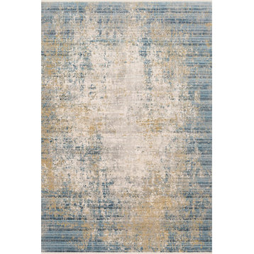 Loloi Claire Cle-08 Rug, Neutral and Sea, 11'6"x15'7"