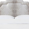Miller Full Notched Border Headboard, Fawn Gray