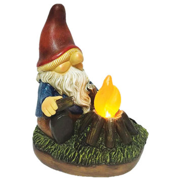 7.3" Solar Campfire Gnome