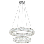 CWI LIGHTING - CWI LIGHTING 1044P32-601-R-2C-B LED Chandelier with Chrome Finish - CWI LIGHTING 1044P32-601-R-2C-B LED Chandelier with Chrome FinishThis breathtaking LED Chandelier with Chrome Finish is a beautiful piece from our Madeline Collection. With its sophisticated beauty and stunning details, it is sure to add the perfect touch to your décor.Collection: MadelineCollection: ChromeMaterial: Metal (Stainless Steel)Crystals: K9 ClearHanging Method / Wire Length: Comes with 120" of wireDimension(in): 12(H) x 32(Dia)Max Height(in): 132Weight(lbs): 48Bulb: 100W LED(Included)Lumens: 4752Color Temperature: 4000KCRI: 80Voltage: 120Certification: ETLInstallation Location: DRYThree years warranty against manufacturers defect.