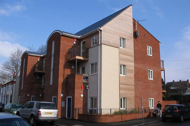 Design ideas for a medium sized house exterior in West Midlands.