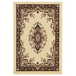 Unique Loom - Unique Loom Ivory Washington Reza 2' 2 x 3' 0 Area Rug - The gorgeous colors and classic medallion motifs of the Reza Collection will make a rug from this collection the centerpiece of any home. The vintage look of this rug recalls ancient Persian designs and the distinction of those storied styles. Give your home a distinguished look with this Reza Collection rug.