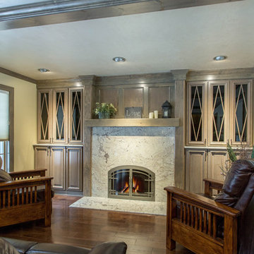 Traditional Fireplace Built-Ins