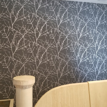 Las Vegas Cork Metallic Wallpaper Installation Summerlin