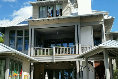 Inspiration for a coastal exterior home remodel in Miami