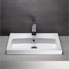 Beautiful Ceramic Wall Mounted, Vessel, or Self Rimming Sink, Three Faucet Holes