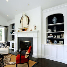 walls and fireplace
