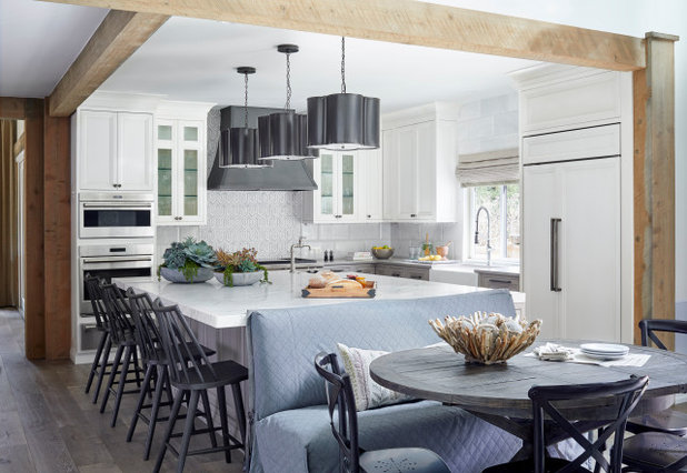 Transitional Kitchen by Kimberly Timmons Interiors