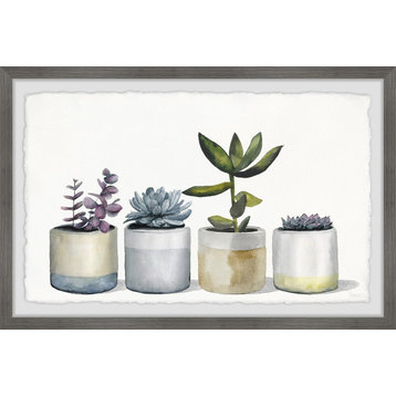"Dessert Plants" Framed Painting Print