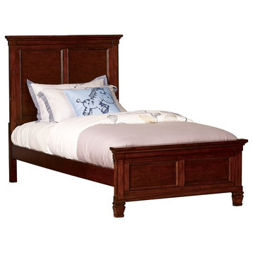 Emma Mason Signature Craly Falls Twin Bed in Brown Cherry