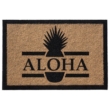 Aloha' Infinity Custom Doormat, Natural, 3'x5'