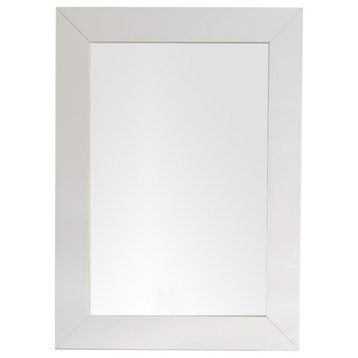 Weston 29" Rectangular Mirror, Bright White