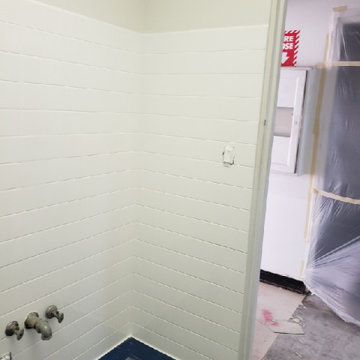 Commercial bathroom tile refinishing