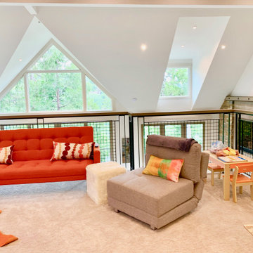 Modern Industrial Lodge, lake Arrowhead Lake Front