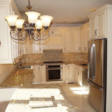 Fabuwood Wellington Ivory Kitchen with Cambria Nevern Counter Tops