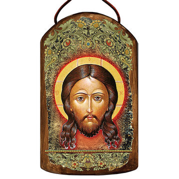 Icon Of The Holy Face Wooden Ornament