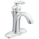 Moen - Moen Brantford Chrome 1-Handle Bathroom Faucet - Chrome one-handle bathroom faucet