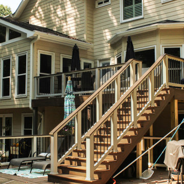 Marietta, GA Deck Resurface and Deck Extension with Trex Enhance Natural Series