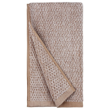 Everplush Diamond Jacquard Hand Towel Set, 4-Pack, Khaki