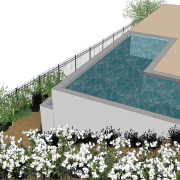 Création d'une piscine et extension de terrasse