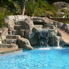 Waterfall Pool Slides