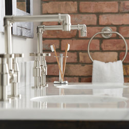 Edison Bridge Bathroom Faucet With Pop-Up Drain - Bathroom Sink Faucets