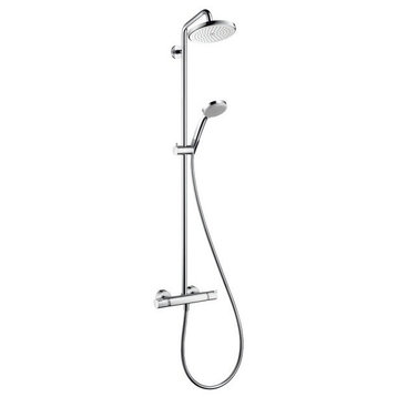 Hansgrohe 27185 Croma Thermostatic Showerpipe 220 1-Jet - Chrome