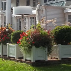 Square and Rectangular Paneled Planters - Outdoor Pots And Planters