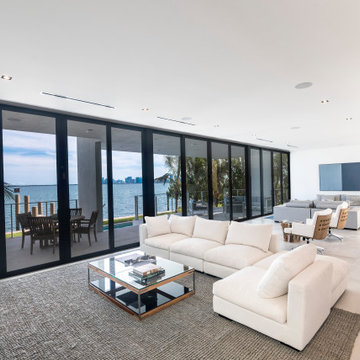 Modern Living Room With Beautiful Sea View, Modern House, Remodeling Ideas