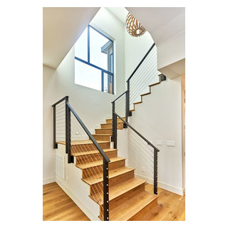 Sunnyvale Contemporary 2 unit Development - Contemporary - Staircase ...