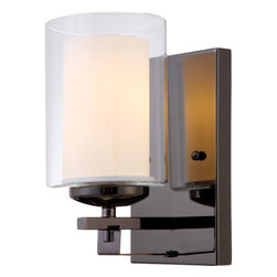 Hardware House - El Dorado Ebony Glaze 1-Light Wall Sconce Bathroom Fixture, 22-4079 - Bathroom Vanity Lighting