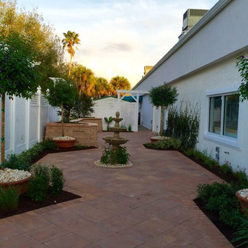 Tropical landscape spaces, All around the house.