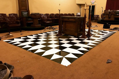 Marble and Granite checker board floor