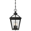 Ellijay 3-Light Outdoor Hanging Lantern in Black