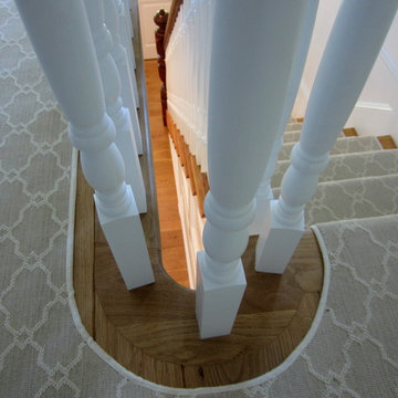 AMAGANSETT: WIDE PLANK CHARACTER WHITE OAK INSTALLED/FINISHED W BONA TRAFFIC HD