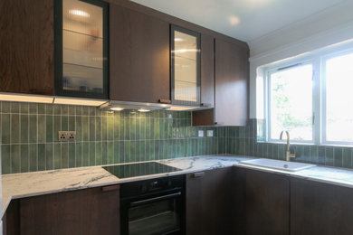 This is an example of a rustic kitchen in London.