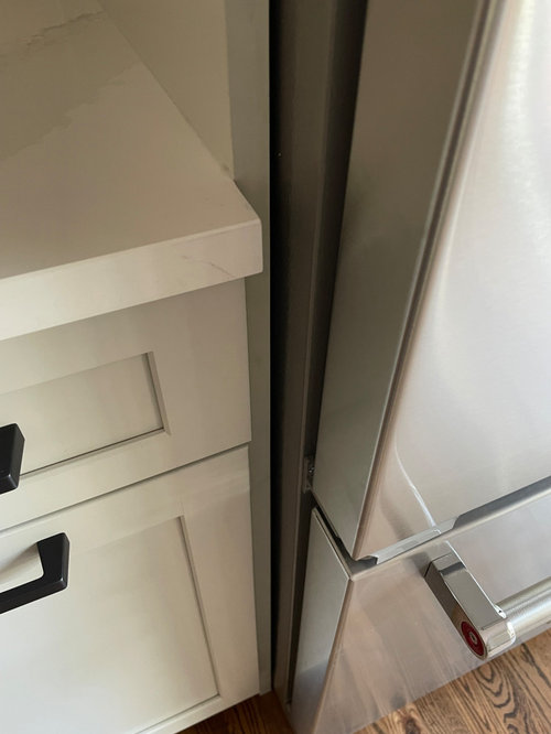 Fridge sticking out too much?