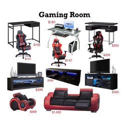 Gaming Room Design Board - Furniture