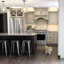 Kitchen and cabinets