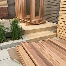 Starting Point of Building the Barrel Sauna - Saunas